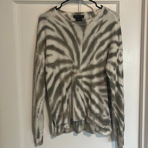 Tie dye design, history, size large sweater